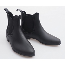Bottes De Pluie Courtes Avec Caoutchouc 608 Noir le noir 4