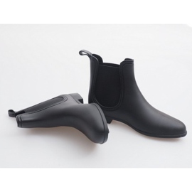 Bottes De Pluie Courtes Avec Caoutchouc 608 Noir le noir 5