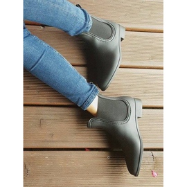 Bottes De Pluie Courtes Avec Caoutchouc 608 Noir le noir 6