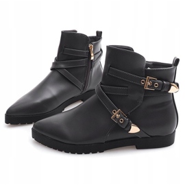 Bottes élégantes chaudes avec boucle HW13 Gris 1 Bottes élégantes chaudes avec boucle HW13 Gris 1