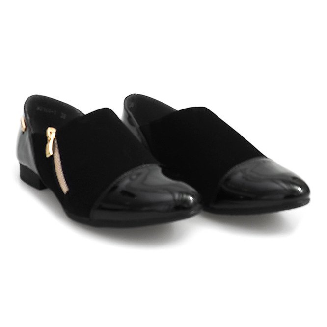 Chaussures Classiques Avec Fermeture À Glissière MS164 Noir le noir 1