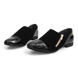 Chaussures Classiques Avec Fermeture À Glissière MS164 Noir le noir 2