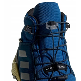 Chaussures adidas Terrex Mid Gtx Jr BC0596 le noir bleu vert 3