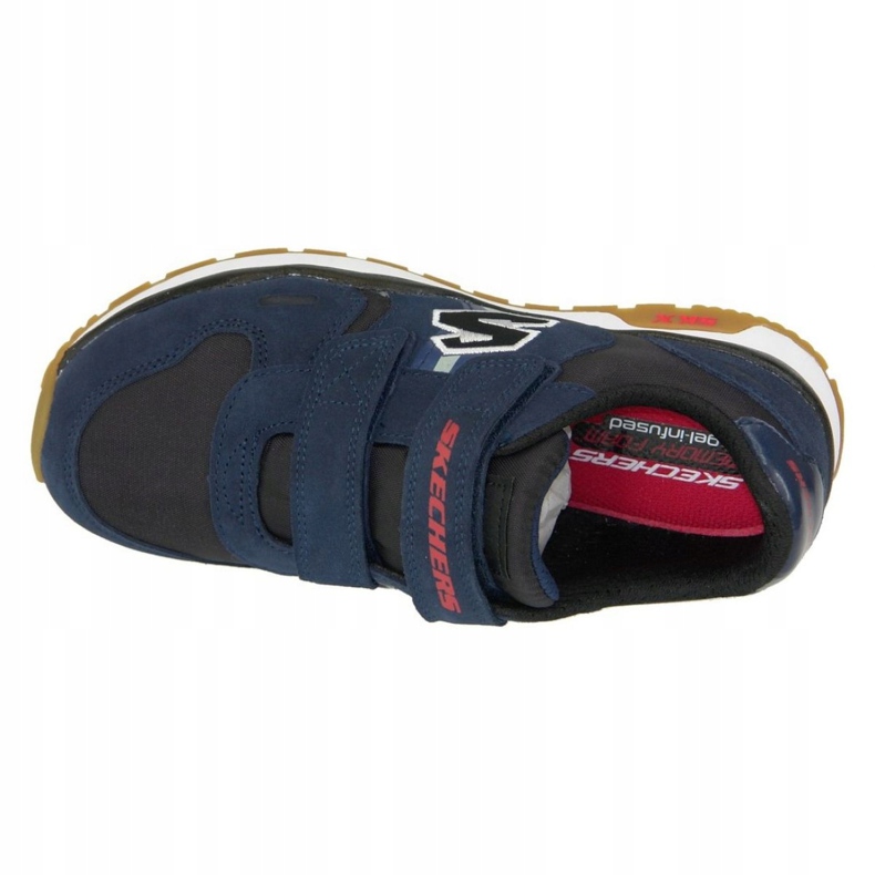 Skechers Throwbax Jr 97360-NVBK Chaussures bleu marin 2