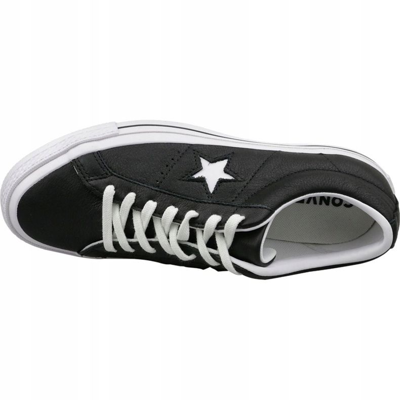 Converse One Star Ox 163385C chaussures noir le noir 2