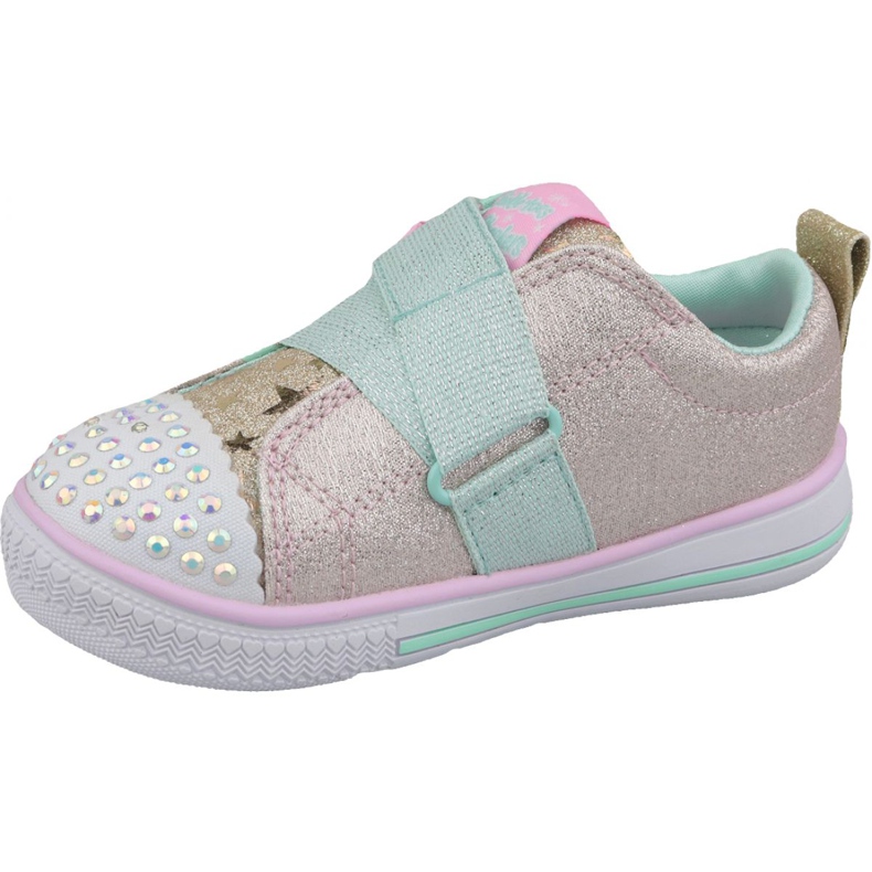 Chaussure Skechers Twinkle Play Jr 20138N-GDMT multicolore jaune 1