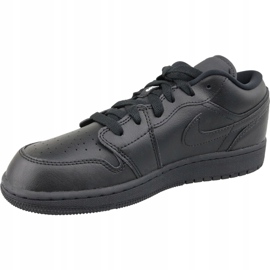 Nike Jordan Air 1 Low Bg M 553560-006 chaussures noires le noir 1