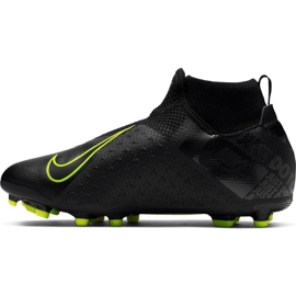 Chaussures de football Nike Phantom Vsn Academy Df FG / MG Jr AO3287-007 noir noir 1