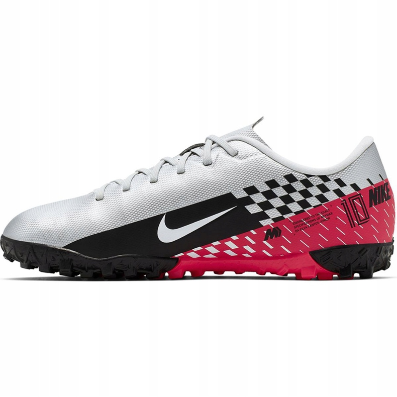 Chaussure de football Nike Mercurial Vapor 13 Academy Neymar Tf Jr AT8144-006 gris blanche 2