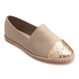 Espadrilles en lin 761-1 Baskets kaki multicolore vert 1