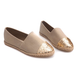 Espadrilles en lin 761-1 Baskets kaki multicolore vert 2