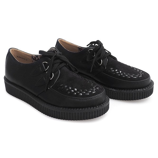 Creepers Boots Sur Plateforme 061ss Noir le noir 1