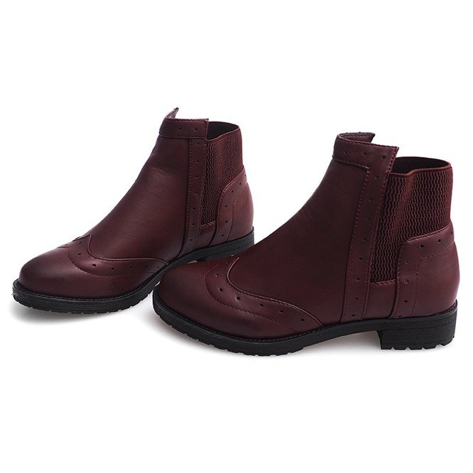 Bottines Jazz Classiques W102 Bordo rouge 1