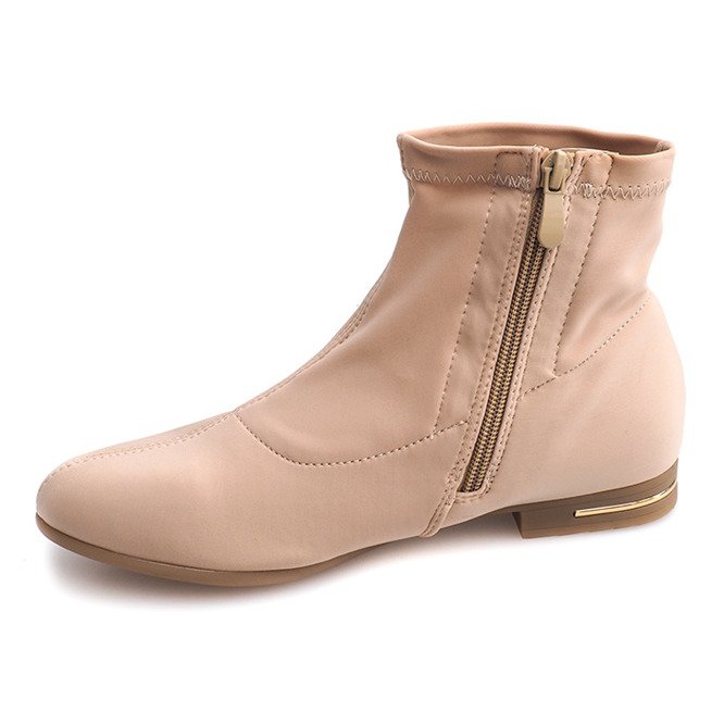 Bottes en tissu élégantes R105 Beige 1