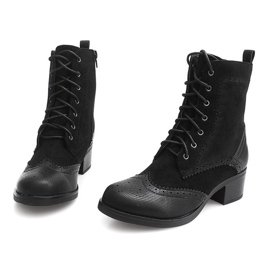 Bottines à lacets Jazz shoes ZH76 Noir 2