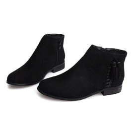 Bottines Daim Boho 99-8 Noir 1