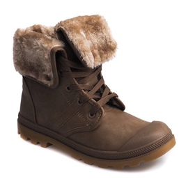 Bottines bois isolées R-56 Kaki multicolore vert 2