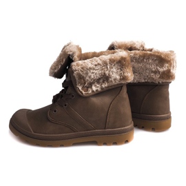 Bottines bois isolées R-56 Kaki multicolore vert 1