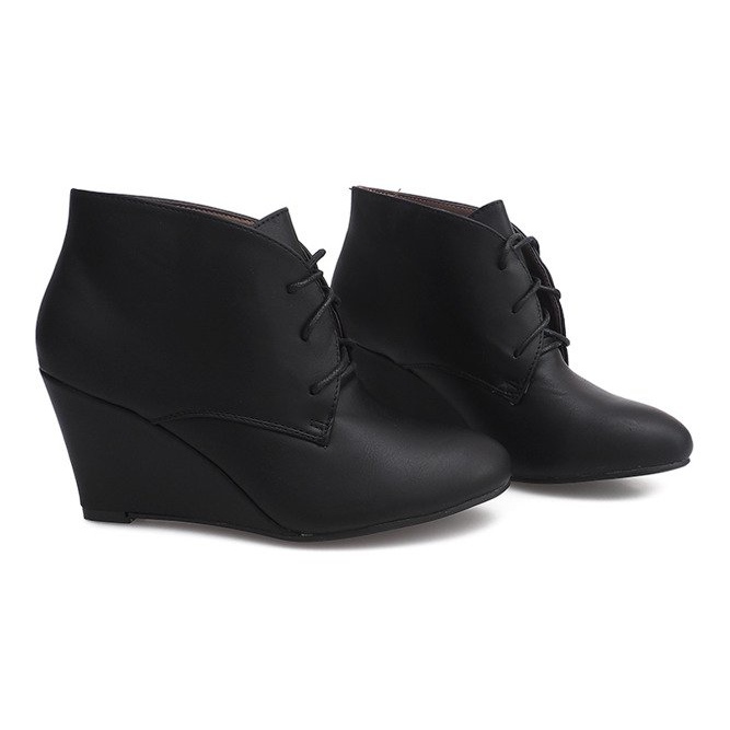 Bottes Compensées Sur Compensées 1177B Noir 2