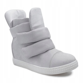 Baskets Compensées Avec Velcro 86-149 Gris 1
