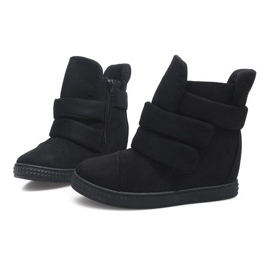 Baskets Compensées Avec Velcro 86-149 Noir le noir 4