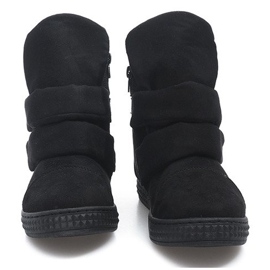 Baskets Compensées Avec Velcro 86-149 Noir le noir 3