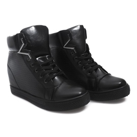Baskets Compensées 2932-1 Noir le noir 3