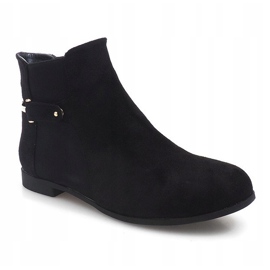 Bottines En Daim Avec Bande Élastique 3670 Noir le noir 2