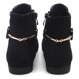 Bottines En Daim Avec Bande Élastique 3670 Noir le noir 4