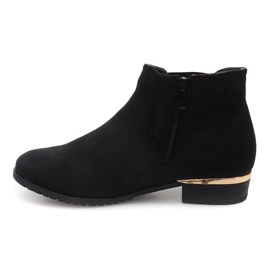 Bottines En Daim Avec Élastique 837 Noir le noir 2