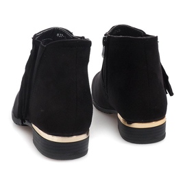 Bottines En Daim Avec Élastique 837 Noir le noir 4