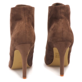 Bottines À Talons Hauts H253 Kaki multicolore vert 4