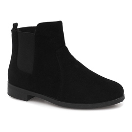 Bottines Daim Jodhpur FC-P07 Noir le noir 1
