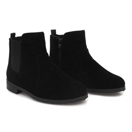 Bottines Daim Jodhpur FC-P07 Noir le noir 2