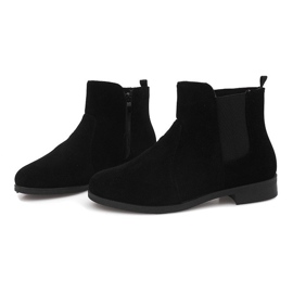 Bottines Daim Jodhpur FC-P07 Noir le noir 3