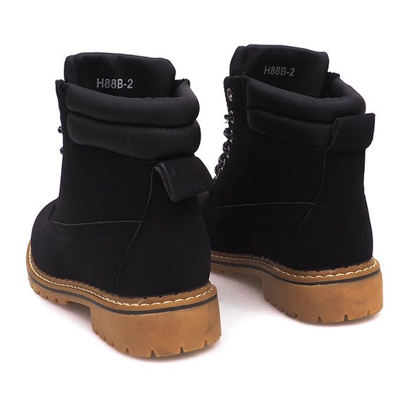 Bottes en bois isolées H88B Noir le noir 2