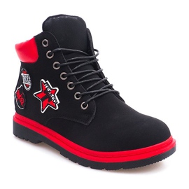Bottes en bois isolées SJ1679-1 Noir le noir 3
