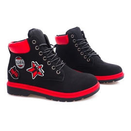 Bottes en bois isolées SJ1679-1 Noir 2