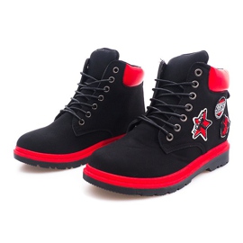 Bottes en bois isolées SJ1679-1 Noir 1