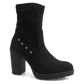 Bottes en daim BG-59 Noir 1