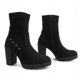 Bottes en daim BG-59 Noir le noir 2
