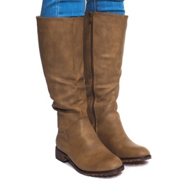 Bottes Hautes Chaudes BL2830 Kaki vert 1