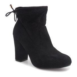 Bottines En Daim Sur Une Barre 99-240 Noir 1