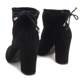 Bottines En Daim Sur Une Barre 99-240 Noir le noir 3