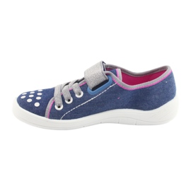 Befado chaussures pour enfants 251Y109 jeans bleu marine rose gris 2