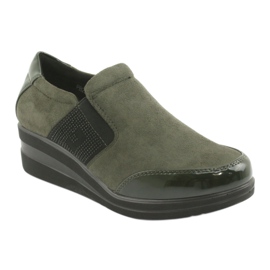 Chaussures compensées Sergio Leone 225 olive le noir vert 1