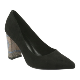 Escarpins en daim Filippo 1103 noir le noir 1