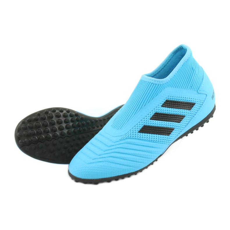 Chaussures de foot Adidas Predator 19.3 Ll Tf Jr EF9041 bleu 4