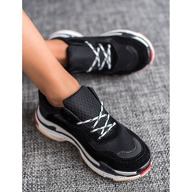 SHELOVET Chaussures de sport décontractées noir multicolore 1