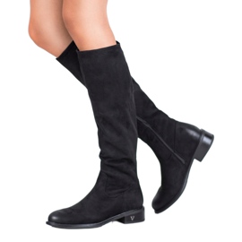 Bottines en daim VINCEZA le noir 4